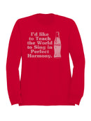 Officially Licensed Coca Cola Perfect Harmony Singing Design Women's Sweatshirt