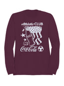 Officially Licensed Coca Cola Coca-Cola Athletic Club Retro Women's Sweatshirt
