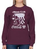Officially Licensed Coca Cola Coca-Cola Athletic Club Retro Women's Sweatshirt