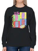 Officially Licensed Coca Cola Retro Coca-Cola Pop Art Design Women's Sweatshirt