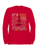 Officially Licensed Coca Cola Retro Coca-Cola Real Thing Art Women's Sweatshirt