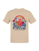Officially Licensed Coca Cola Coca-Cola Retro Floral Design Men's T-shirt