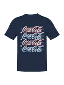 Officially Licensed Coca Cola Coca-Cola Patriotic Stars Design Men's T-shirt