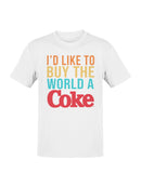 Officially Licensed Coca Cola Share the Happiness with Coke Men's T-shirt