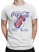 Officially Licensed Coca Cola Classic Coca-Cola Can Design Art Men's T-shirt
