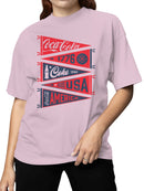Officially Licensed Coca Cola American Heritage Coca-Cola Design Women's T-shirt