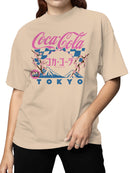Officially Licensed Coca Cola Tokyo Sakura Graphic Design Women's T-shirt