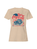 Officially Licensed Coca Cola Classic Coke Americana Cruiser Women's T-shirt