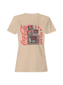 Officially Licensed Coca Cola Coca-Cola Retro Americana Design Women's T-shirt