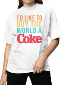 Officially Licensed Coca Cola Share the Happiness with Coke Women's T-shirt