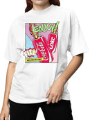 Officially Licensed Coca Cola Enjoy Coke Pop Art Fizz Design Women's T-shirt