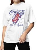 Officially Licensed Coca Cola Classic Coca-Cola Can Design Art Women's T-shirt