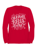 Sleigh Bells Ring Festive Design Men's Sweatshirt