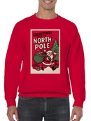 Greetings from the North Pole Santa Men's Sweatshirt