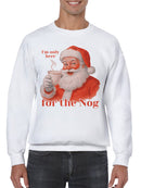 Santa's Nog Festive Cheer Men's Sweatshirt