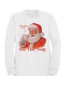 Santa's Nog Festive Cheer Men's Sweatshirt
