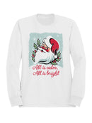 Cheerful Santa: Calm and Bright Men's Sweatshirt