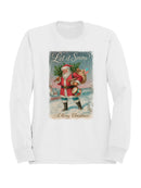 Let it Snow Vintage Santa Claus Men's Sweatshirt