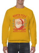 North Pole Supply Co. Merry & Bright Men's Sweatshirt