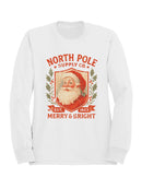 North Pole Supply Co. Merry & Bright Men's Sweatshirt