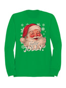 Feelin' Jolly Santa Design Men's Sweatshirt