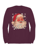 Feelin' Jolly Santa Design Men's Sweatshirt