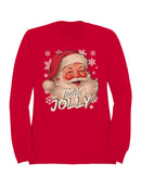 Feelin' Jolly Santa Design Men's Sweatshirt