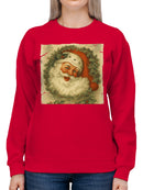 Vintage Santa Claus Christmas Cheer Women's Sweatshirt