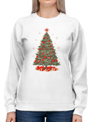 Vintage Christmas Tree Delight Women's Sweatshirt