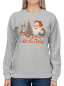 Vintage Jingle All The Way Women's Sweatshirt