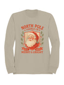 North Pole Supply Co. Merry & Bright Women's Sweatshirt