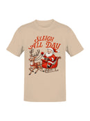 Sleigh All Day Santa & Reindeer Men's T-shirt