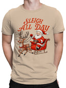 Sleigh All Day Santa & Reindeer Men's T-shirt