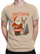 Joy to the World Santa Design Men's T-shirt