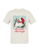 Cheerful Santa: Calm and Bright Men's T-shirt