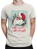 Cheerful Santa: Calm and Bright Men's T-shirt