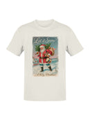 Let it Snow Vintage Santa Claus Men's T-shirt