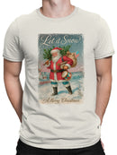 Let it Snow Vintage Santa Claus Men's T-shirt