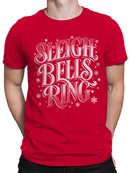 Sleigh Bells Ring Festive Design Men's T-shirt