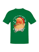 Santa Claus Beard Love Design Men's T-shirt