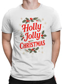 Holly Jolly Christmas Design Men's T-shirt