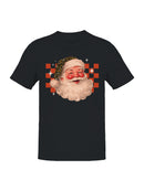 Retro Santa with Leopard Hat Men's T-shirt