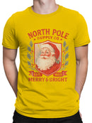 North Pole Supply Co. Merry & Bright Men's T-shirt