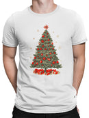Vintage Christmas Tree Delight Men's T-shirt