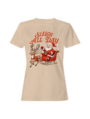 Sleigh All Day Santa & Reindeer Women's T-shirt