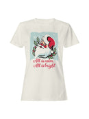 Cheerful Santa: Calm and Bright Women's T-shirt