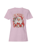 Cheerful Santa Claus with Reindeer Women's T-shirt