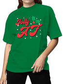 Jolly AF Christmas Design Women's T-shirt