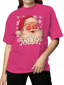 Feelin' Jolly Santa Design Women's T-shirt