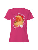 Santa Claus Beard Love Design Women's T-shirt